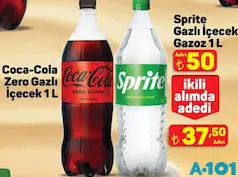 COCA-COLA ZERO GAZLI İÇECEK KOLA 1 L
